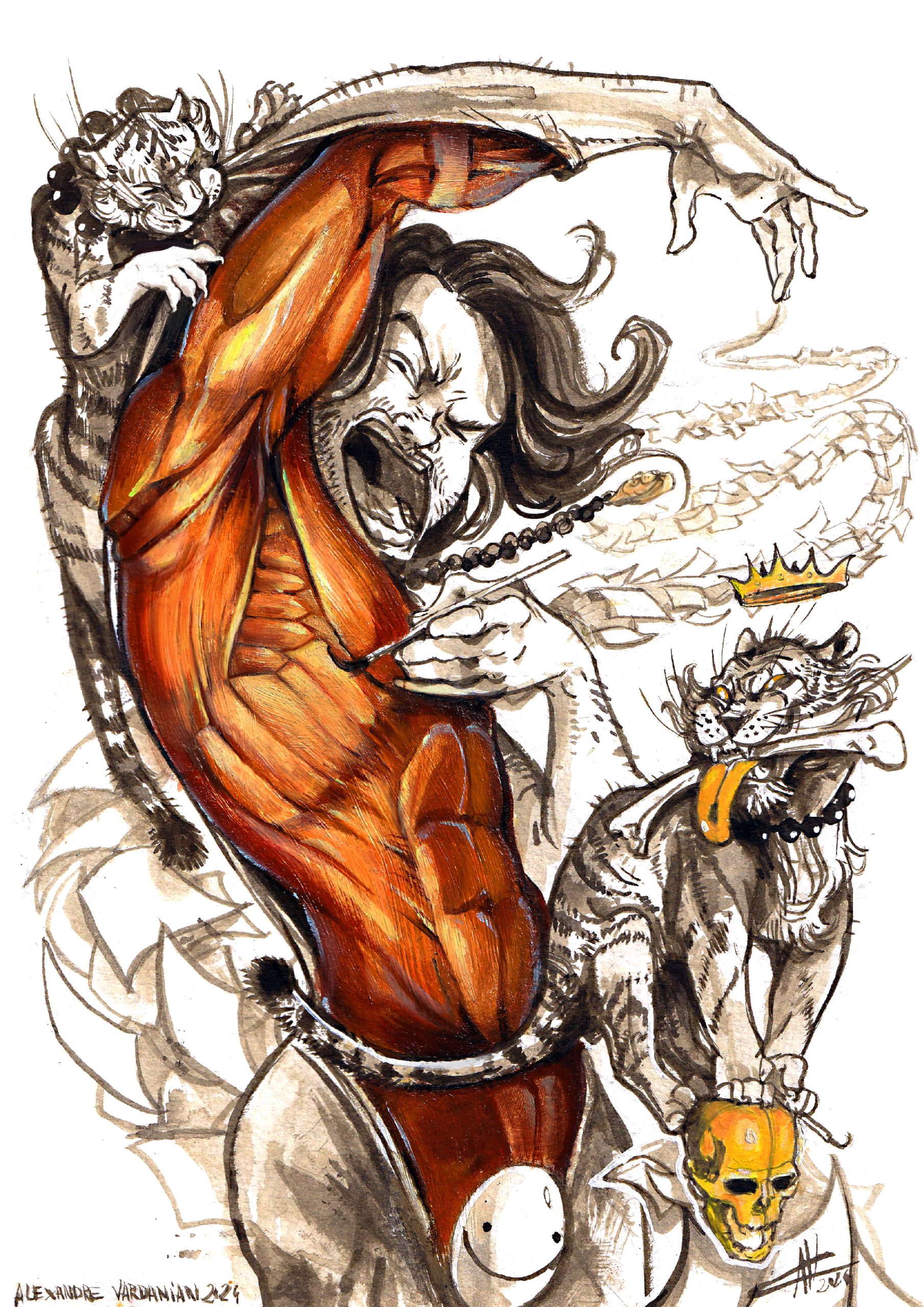 Affiche cours morphologie Alexandre Vardanian ateliers manga